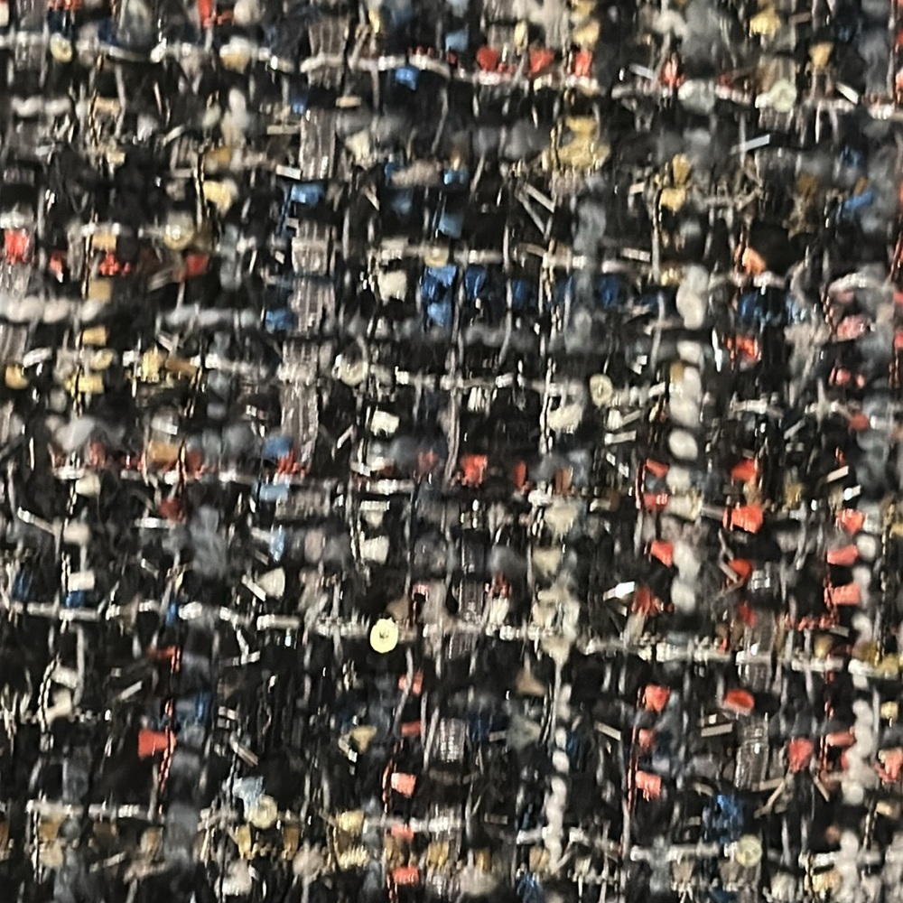 NY & Co METALLIC Heavy Tweed Double-Breasted Jacket - Multicolor Textured - Picture 6 of 10